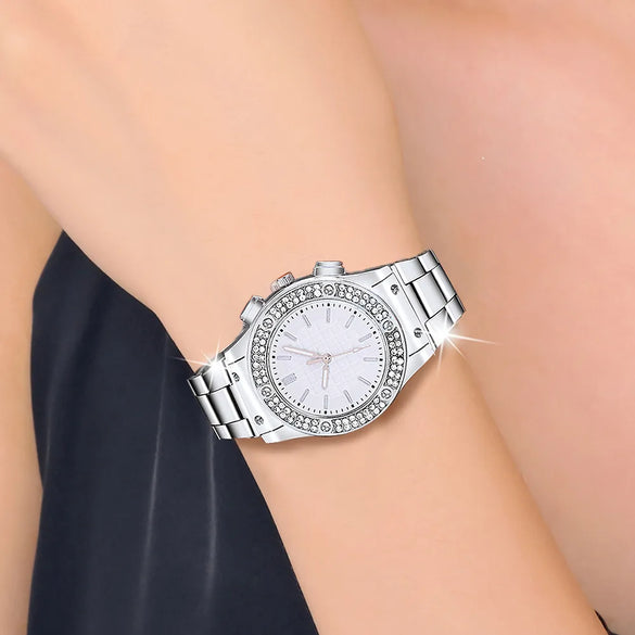 Casual Geometric Buckle Quartz Women'S Watches