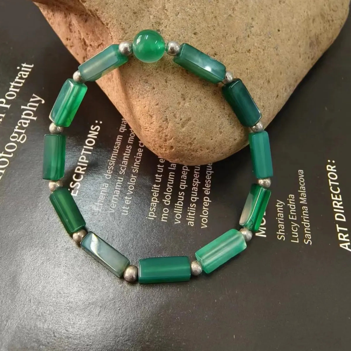 Casual Geometric Natural Stone Bracelets