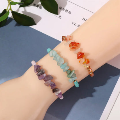 Casual Geometric Natural Stone Irregular Knitting Bracelets