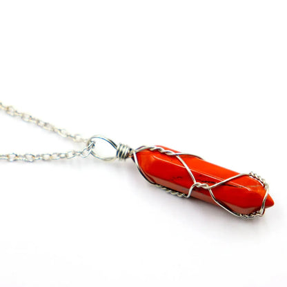 Casual Geometric Natural Stone Metal Copper Wholesale Pendant Necklace