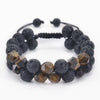 Casual Geometric Natural Stone Volcanic Rock Bracelets