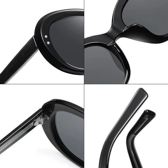 Casual Geometric Tac Oval Frame Full Frame Women'S Sunglasses