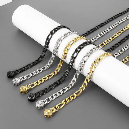 Casual Geometric Titanium Steel Polishing Necklace