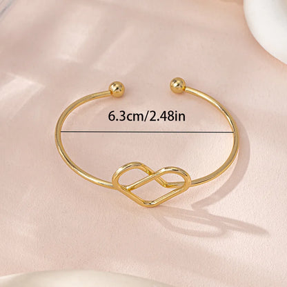 Casual Glam Exaggerated Solid Color Iron Wholesale Bangle