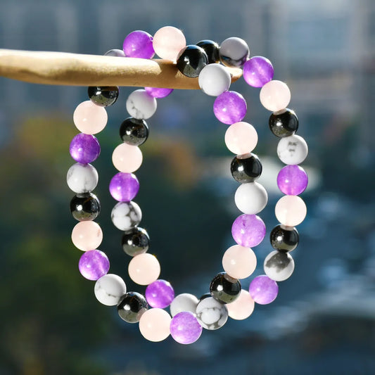 Casual Handmade Solid Color Artificial Gemstones Natural Stone Beaded Handmade Bracelets