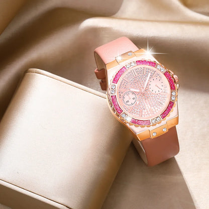 Casual Heart Shape Buckle Quartz Women'S Watches