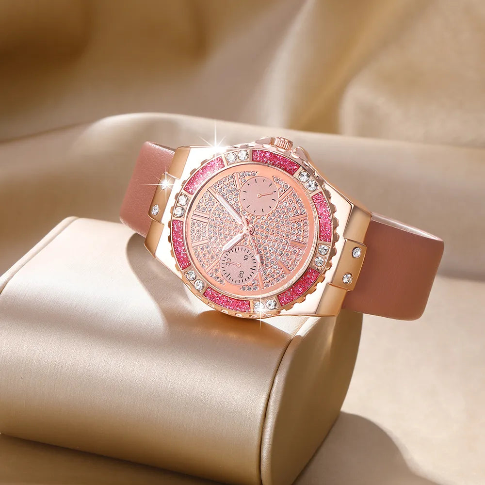 Casual Heart Shape Buckle Quartz Women'S Watches