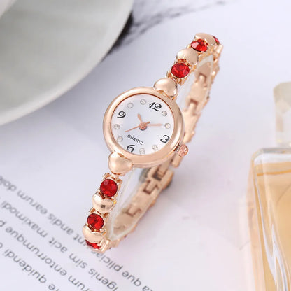 Casual Heart Shape Jewelry Buckle Quartz Women'S Watches