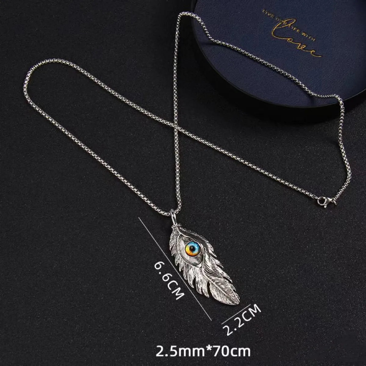 Casual Hip-Hop Feather 304 Stainless Steel Unisex Pendant Necklace