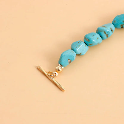 Casual Hip-Hop Irregular Turquoise  Choker In Bulk