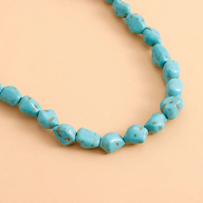 Casual Hip-Hop Irregular Turquoise  Choker In Bulk