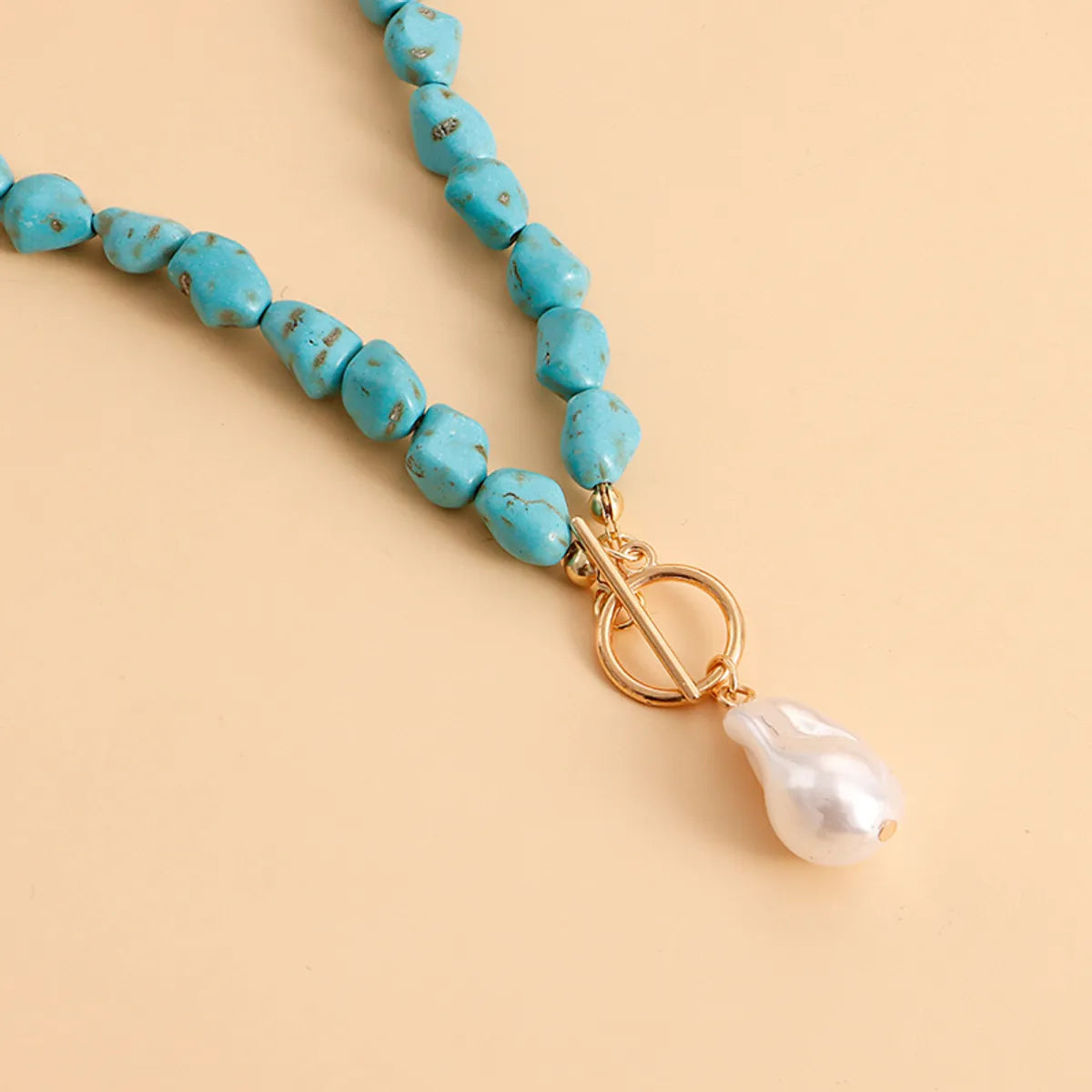 Casual Hip-Hop Irregular Turquoise  Choker In Bulk