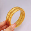 Casual Hip-Hop Oversized Circle Solid Color 304 Stainless Steel 18K Gold Plated Bangle In Bulk