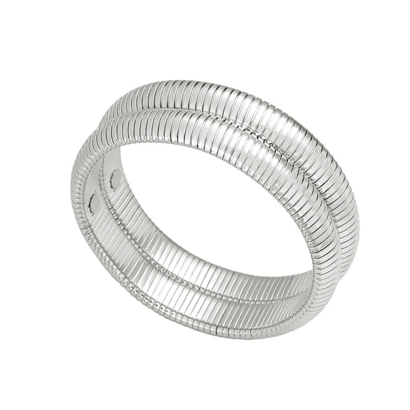 Casual Hip-Hop Oversized Circle Solid Color 304 Stainless Steel 18K Gold Plated Bangle In Bulk