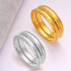 Casual Hip-Hop Oversized Circle Solid Color 304 Stainless Steel 18K Gold Plated Bangle In Bulk