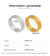 Casual Hip-Hop Oversized Circle Solid Color 304 Stainless Steel 18K Gold Plated Bangle In Bulk