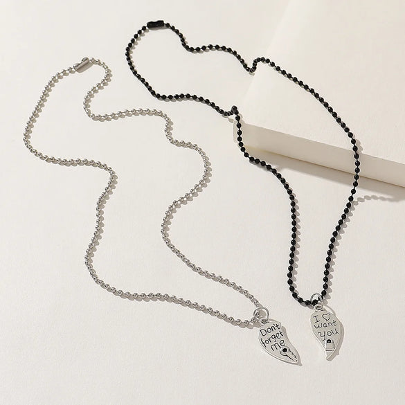 Casual Hip-Hop Retro Heart Shape Alloy Wholesale Pendant Necklace