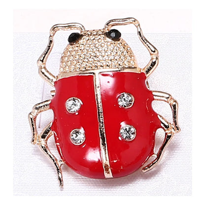 Casual Insect Alloy Plating Inlay Rhinestones Unisex Brooches