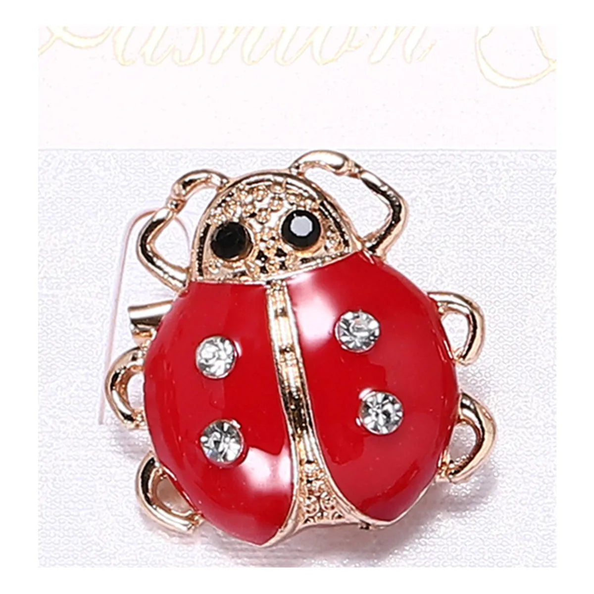 Casual Insect Alloy Plating Inlay Rhinestones Unisex Brooches