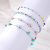 Casual Irregular Devil's Eye Alloy Turquoise Stone Unisex Bracelets 1 Piece