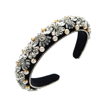 Casual Irregular Rhinestone Inlay Hair Band