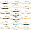 Casual Irregular Stainless Steel Plating Natural Stone Bracelets