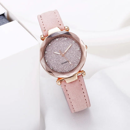 Casual Letter Buckle Quartz Women'S Watches