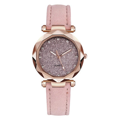 Casual Letter Buckle Quartz Women'S Watches