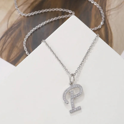 Casual Letter Stainless Steel Copper Plating 18k Gold Plated Pendant Necklace