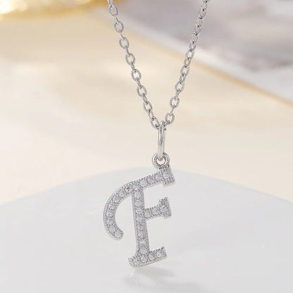 Casual Letter Stainless Steel Copper Plating 18k Gold Plated Pendant Necklace