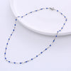 Casual Lips Stainless Steel Epoxy Chain Choker 1 Piece