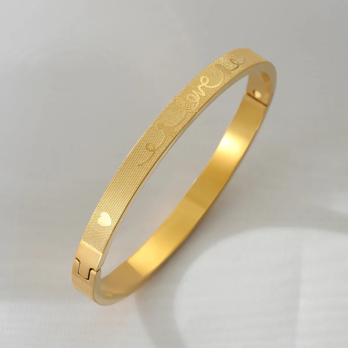 Casual Love Titanium Steel Bangle In Bulk