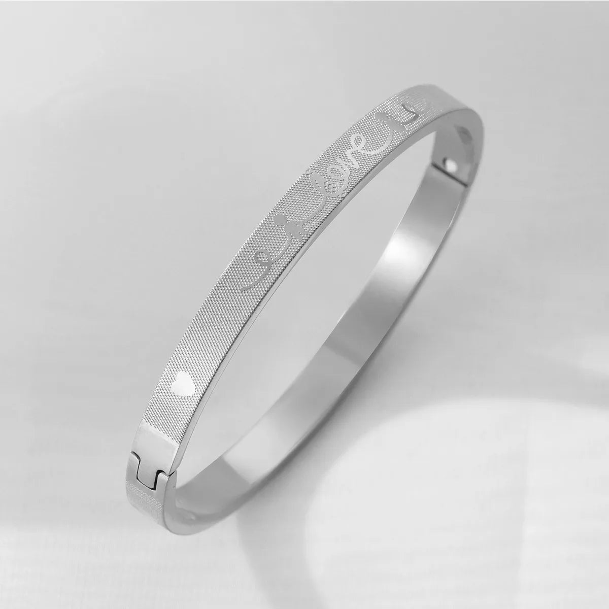 Casual Love Titanium Steel Bangle In Bulk