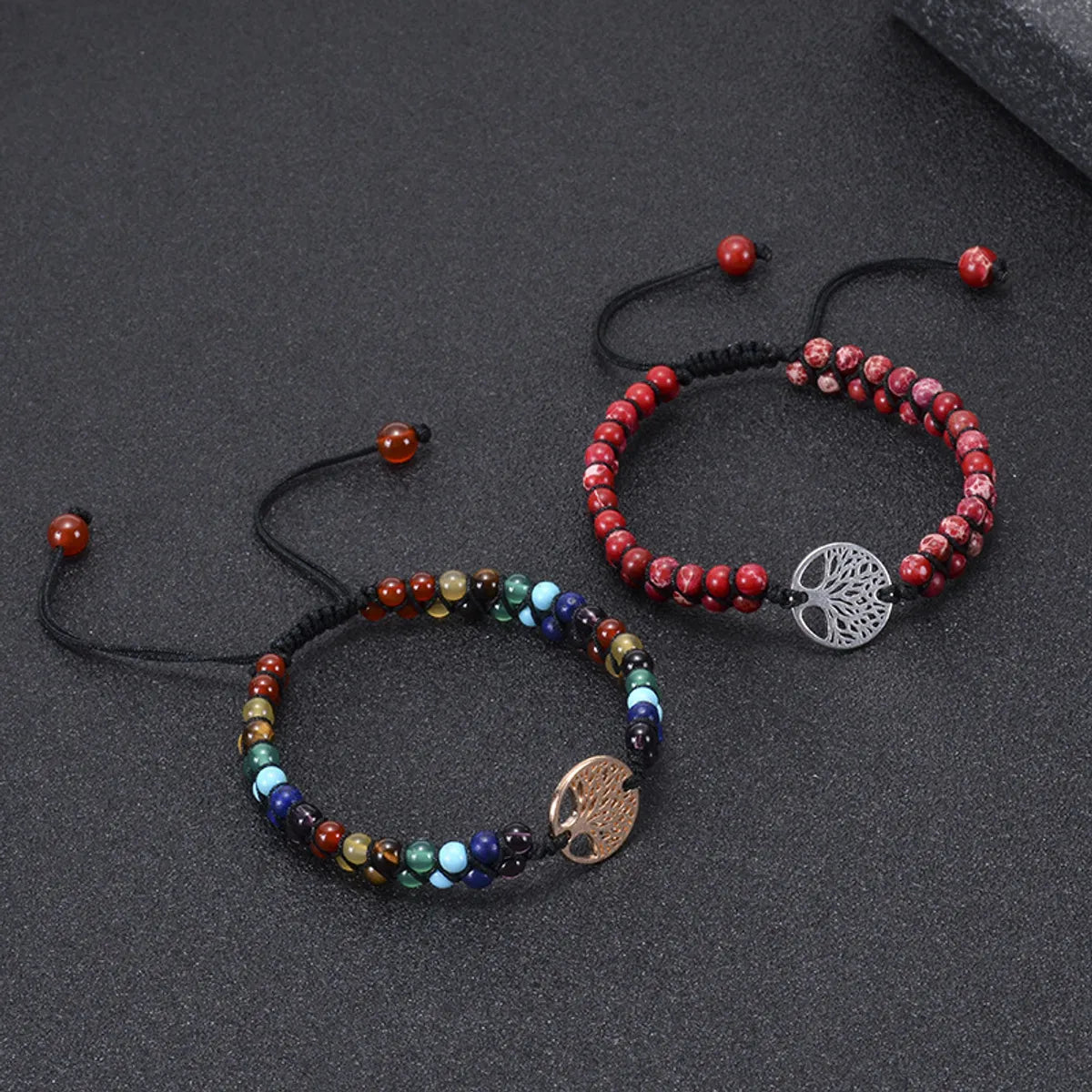 Casual Lucky Tree Natural Stone Bracelets