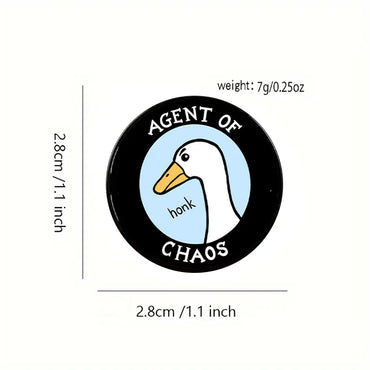 Casual Modern Style Cartoon Letter Goose Alloy Printing Unisex Brooches