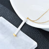 Casual Modern Style Simple Style Geometric Customization Laser Engraving 304 Stainless Steel Plating Unisex Pendant Necklace Men Pendant Necklaces