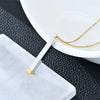 Casual Modern Style Simple Style Geometric Customization Laser Engraving 304 Stainless Steel Plating Unisex Pendant Necklace Men Pendant Necklaces