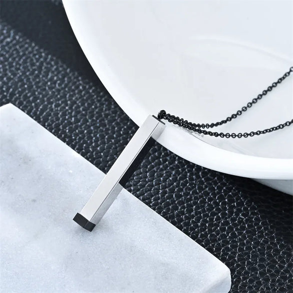 Casual Modern Style Simple Style Geometric Customization Laser Engraving 304 Stainless Steel Plating Unisex Pendant Necklace Men Pendant Necklaces