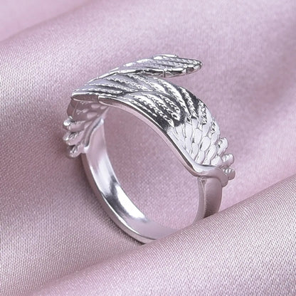 Casual Modern Style Wings 304 Stainless Steel Plating 18K Gold Plated Unisex Open Rings