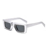 Casual Multicolor Ac Square Diamond Full Frame Women'S Sunglasses