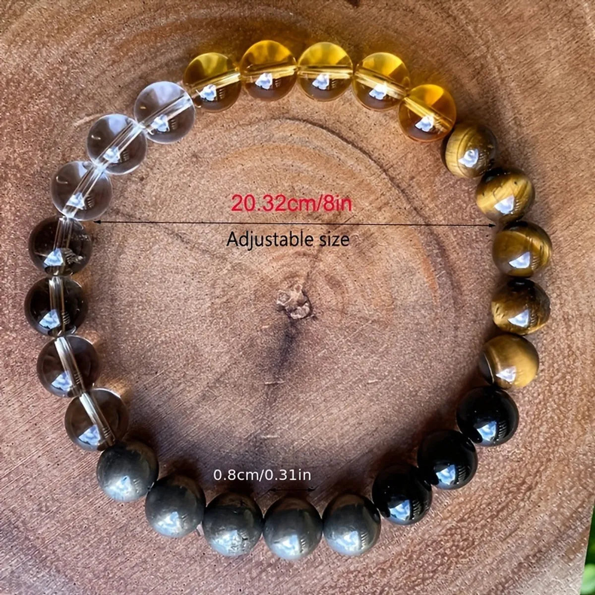 Casual Natural Stone Texture Natural Stone Obsidian Wholesale Bracelets