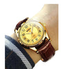 Casual Number Buckle Quartz Men'S Watches