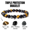 Casual Pastoral Classic Style Round Natural Stone Tiger Eye Bracelets In Bulk