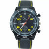 Casual Plastic Case Silicone Strap Stainless Steel Buckle Round Dial Men's Quartz Watch