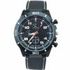 Casual Plastic Case Silicone Strap Stainless Steel Buckle Round Dial Men's Quartz Watch
