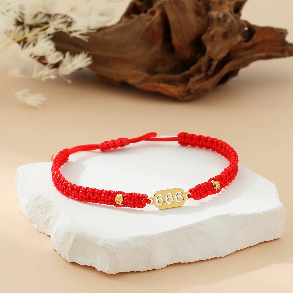 Casual Preppy Style Number 18K Gold Plated 304 Stainless Steel Nylon Wholesale Drawstring Bracelets