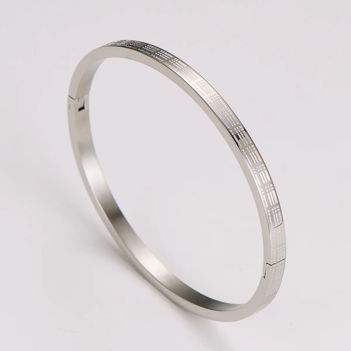 Casual Punk Commute Solid Color 304 Stainless Steel Bangle In Bulk