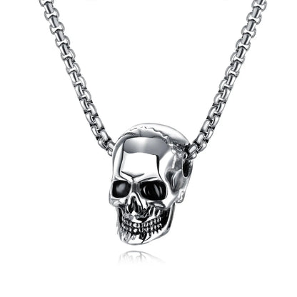 Casual Punk Skull Alloy Plating Men'S Pendant Necklace