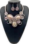 Casual Punk Spiral Alloy Resin Aluminum Women'S Jewelry Set