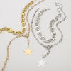Casual Punk Star CCB Iron Chain Wholesale Pendant Necklace